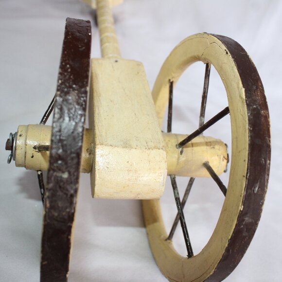 Antique Victorian Horse Stick Toy on Wheels 20.5 in Tall - Picture 14 of 14